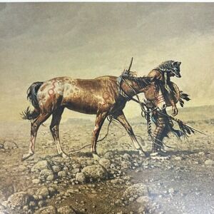 "The Survivor"‎ by Frank McCarthy Signed Numbered Native American Western Framed